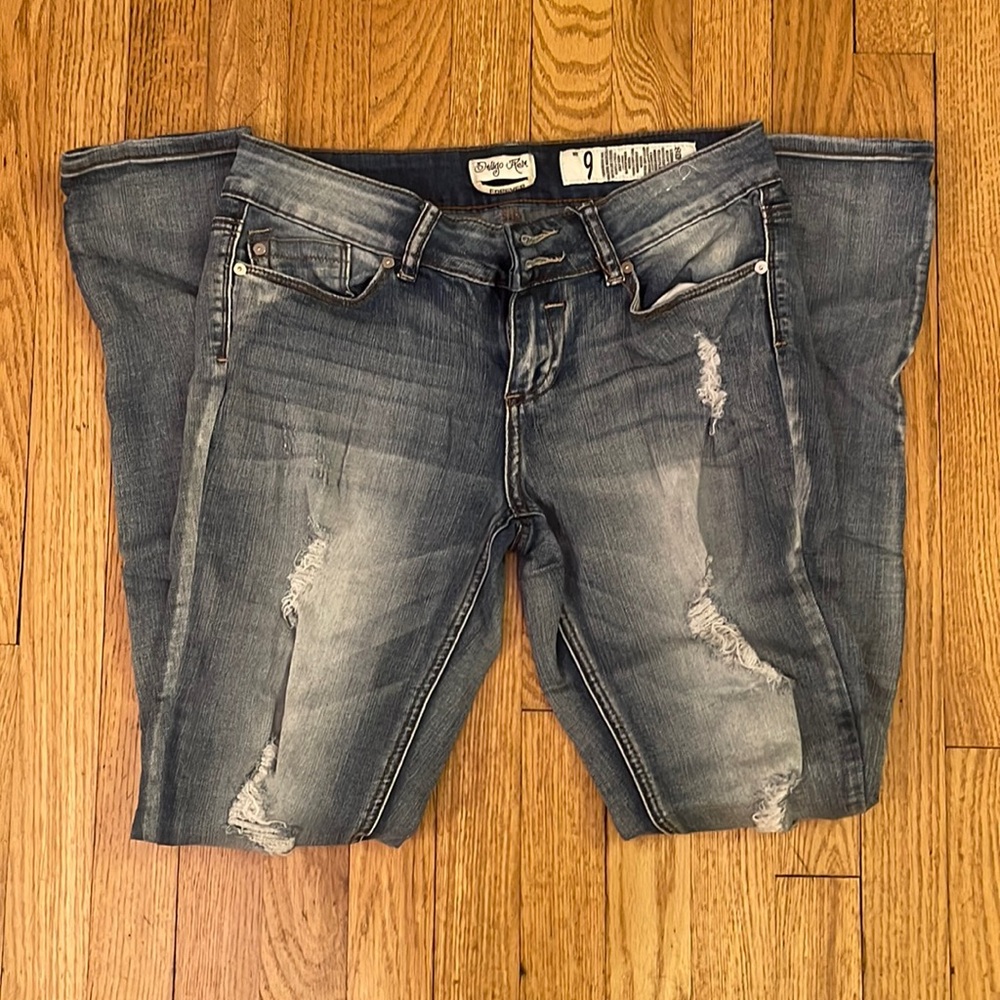 Indigo Rein Distressed Skinny Jeans